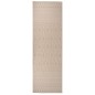 vidaXL Outdoor-Teppich Flachgewebe 80x250 cm Braun Gestreift vidaXL Outdoor-Teppich Flachgewebe 80x250 cm Braun Gestreift