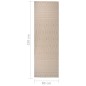 vidaXL Outdoor-Teppich Flachgewebe 80x250 cm Braun Gestreift vidaXL Outdoor-Teppich Flachgewebe 80x250 cm Braun Gestreift
