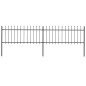 vidaXL Gartenzaun mit Speerspitzen Stahl 3,4 x 0,8 m Schwarz vidaXL Gartenzaun mit Speerspitzen Stahl 3,4 x 0,8 m Schwarz