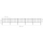 vidaXL Gartenzaun mit Speerspitzen Stahl 8,5 x 1 m Schwarz vidaXL Gartenzaun mit Speerspitzen Stahl 8,5 x 1 m Schwarz
