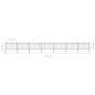 vidaXL Gartenzaun mit Speerspitzen Stahl 11,9 x 1 m Schwarz vidaXL Gartenzaun mit Speerspitzen Stahl 11,9 x 1 m Schwarz