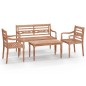 vidaXL 4-tlg. Garten-Lounge-Set Massivholz Teak vidaXL 4-tlg. Garten-Lounge-Set Massivholz Teak