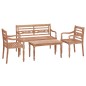 vidaXL 4-tlg. Garten-Lounge-Set Massivholz Teak vidaXL 4-tlg. Garten-Lounge-Set Massivholz Teak