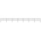 vidaXL Gartenzaun mit Speerspitzen Stahl 11,9 x 0,8 m Schwarz vidaXL Gartenzaun mit Speerspitzen Stahl 11,9 x 0,8 m Schwarz
