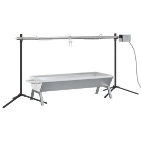 vidaXL Rotisserie-Grill Automatisch Edelstahl