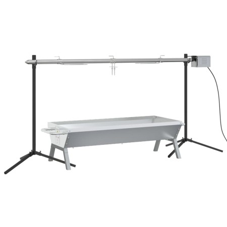vidaXL Rotisserie-Grill Automatisch Edelstahl