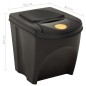 vidaXL Stapelbare Mülleimer 4 Stk. Anthrazit 100 L vidaXL Stapelbare Mülleimer 4 Stk. Anthrazit 100 L