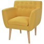 vidaXL Sessel Gelb Stoff vidaXL Sessel Gelb Stoff