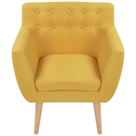 vidaXL Sessel Gelb Stoff