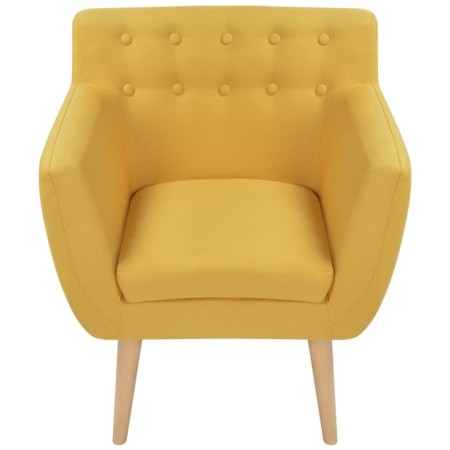 vidaXL Sessel Gelb Stoff