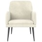 vidaXL Sessel Creme 62x79x79 cm Samt vidaXL Sessel Creme 62x79x79 cm Samt
