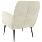 vidaXL Sessel Creme 62x79x79 cm Samt vidaXL Sessel Creme 62x79x79 cm Samt