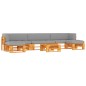 vidaXL 6-tlg. Paletten-Lounge-Set Honigbraun Imprägniertes Kiefernholz vidaXL 6-tlg. Paletten-Lounge-Set Honigbraun Imprägniertes Kiefernholz