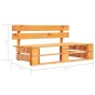 vidaXL 6-tlg. Paletten-Lounge-Set Honigbraun Imprägniertes Kiefernholz vidaXL 6-tlg. Paletten-Lounge-Set Honigbraun Imprägniertes Kiefernholz