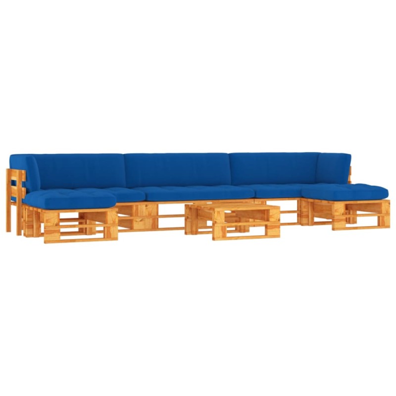 vidaXL 6-tlg. Paletten-Lounge-Set Honigbraun Imprägniertes Kiefernholz vidaXL 6-tlg. Paletten-Lounge-Set Honigbraun Imprägniertes Kiefernholz