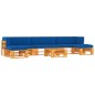 vidaXL 6-tlg. Paletten-Lounge-Set Honigbraun Imprägniertes Kiefernholz vidaXL 6-tlg. Paletten-Lounge-Set Honigbraun Imprägniertes Kiefernholz