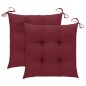 vidaXL Klappbare Gartenstühle 2 Stk. mit Kissen Bambus vidaXL Klappbare Gartenstühle 2 Stk. mit Kissen Bambus