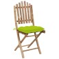 vidaXL Klappbare Gartenstühle 2 Stk. mit Kissen Bambus vidaXL Klappbare Gartenstühle 2 Stk. mit Kissen Bambus