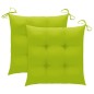 vidaXL Klappbare Gartenstühle 2 Stk. mit Kissen Bambus vidaXL Klappbare Gartenstühle 2 Stk. mit Kissen Bambus