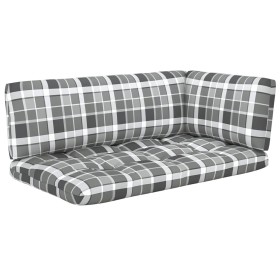 vidaXL 6-tlg. Paletten-Lounge-Set Grau Imprägniertes Kiefernholz