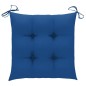 vidaXL Gartenstühle mit Blauen Kissen 8 Stk. Massivholz Teak vidaXL Gartenstühle mit Blauen Kissen 8 Stk. Massivholz Teak