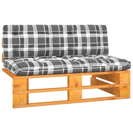 vidaXL Garten-Mittelsofa Paletten Honigbraun Imprägniertes Kiefernholz
