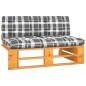 vidaXL Garten-Mittelsofa Paletten Honigbraun Imprägniertes Kiefernholz vidaXL Garten-Mittelsofa Paletten Honigbraun Imprägniertes Kiefernholz