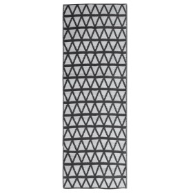 vidaXL Outdoor-Teppich Schwarz 80x250 cm PP