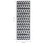 vidaXL Outdoor-Teppich Schwarz 80x250 cm PP vidaXL Outdoor-Teppich Schwarz 80x250 cm PP