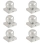 vidaXL Pfostenkappen 6 Stk. Kugelform Verzinktes Metall 91 x 91 mm vidaXL Pfostenkappen 6 Stk. Kugelform Verzinktes Metall 91 x 91 mm