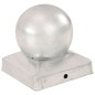 vidaXL Pfostenkappen 6 Stk. Kugelform Verzinktes Metall 91 x 91 mm vidaXL Pfostenkappen 6 Stk. Kugelform Verzinktes Metall 91 x 91 mm