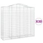 vidaXL Gabionen mit Hochbogen 30Stk. 200x50x180/200cm Verzinktes Eisen vidaXL Gabionen mit Hochbogen 30Stk. 200x50x180/200cm Verzinktes Eisen