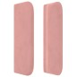 vidaXL Kopfteil mit Ohren Rosa 183x16x78/88 cm Samt vidaXL Kopfteil mit Ohren Rosa 183x16x78/88 cm Samt
