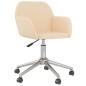 vidaXL Esszimmerstühle 2 Stk. Drehbar Creme Stoff vidaXL Esszimmerstühle 2 Stk. Drehbar Creme Stoff