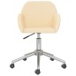 vidaXL Esszimmerstühle 2 Stk. Drehbar Creme Stoff vidaXL Esszimmerstühle 2 Stk. Drehbar Creme Stoff