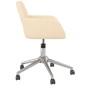 vidaXL Esszimmerstühle 2 Stk. Drehbar Creme Stoff vidaXL Esszimmerstühle 2 Stk. Drehbar Creme Stoff
