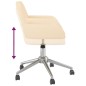 vidaXL Esszimmerstühle 2 Stk. Drehbar Creme Stoff vidaXL Esszimmerstühle 2 Stk. Drehbar Creme Stoff