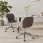 vidaXL Esszimmerstühle 2 Stk. Drehbar Dunkelgrau Stoff vidaXL Esszimmerstühle 2 Stk. Drehbar Dunkelgrau Stoff