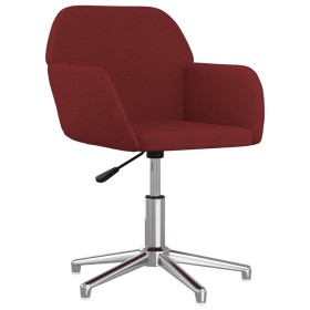 vidaXL Bürostuhl Drehbar Weinrot Stoff