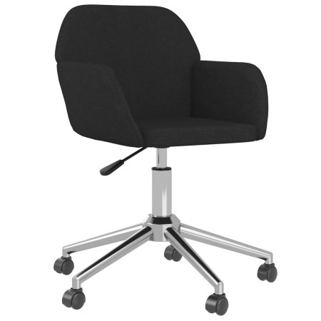 vidaXL Bürostuhl Drehbar Schwarz Stoff