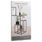 Home&Styling Pflanzenständer mit 4 Ablagen Natur und Schwarz Home&Styling Pflanzenständer mit 4 Ablagen Natur und Schwarz