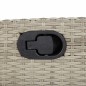 vidaXL 9-tlg. Garten-Essgruppe mit Kissen Hellgrau Poly Rattan vidaXL 9-tlg. Garten-Essgruppe mit Kissen Hellgrau Poly Rattan