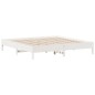 vidaXL Massivholzbett ohne Matratze Weiß 200x200 cm Kiefernholz vidaXL Massivholzbett ohne Matratze Weiß 200x200 cm Kiefernholz