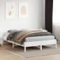 vidaXL Massivholzbett ohne Matratze Weiß 150x200 cm Kiefernholz vidaXL Massivholzbett ohne Matratze Weiß 150x200 cm Kiefernholz