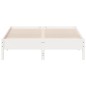 vidaXL Massivholzbett ohne Matratze Weiß 150x200 cm Kiefernholz vidaXL Massivholzbett ohne Matratze Weiß 150x200 cm Kiefernholz