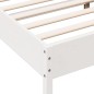 vidaXL Massivholzbett ohne Matratze Weiß 150x200 cm Kiefernholz vidaXL Massivholzbett ohne Matratze Weiß 150x200 cm Kiefernholz
