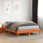 vidaXL Massivholzbett ohne Matratze Wachsbraun 150x200 cm Kiefernholz vidaXL Massivholzbett ohne Matratze Wachsbraun 150x200 cm Kiefernholz