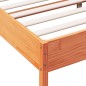 vidaXL Massivholzbett ohne Matratze Wachsbraun 150x200 cm Kiefernholz vidaXL Massivholzbett ohne Matratze Wachsbraun 150x200 cm Kiefernholz