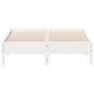 vidaXL Massivholzbett ohne Matratze Weiß 135x190 cm Kiefernholz vidaXL Massivholzbett ohne Matratze Weiß 135x190 cm Kiefernholz