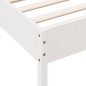 vidaXL Massivholzbett ohne Matratze Weiß 90x190 cm Kiefernholz vidaXL Massivholzbett ohne Matratze Weiß 90x190 cm Kiefernholz